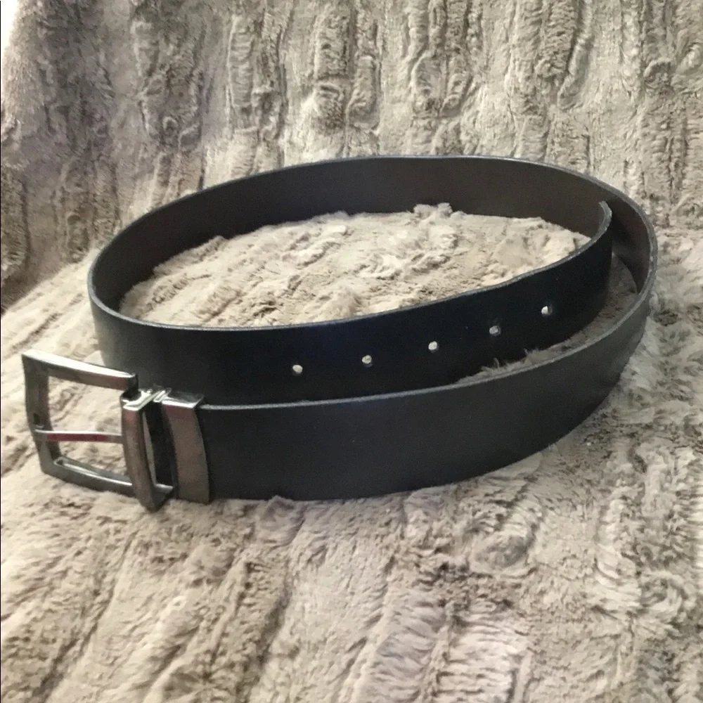 🍁🚦3-25🚦 Geoffrey Beene Black Leather Belt Size 34